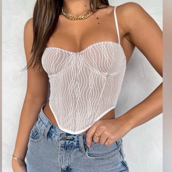 White Fox Boutique Tops - White Fox Boutique Take A Chance Bustier